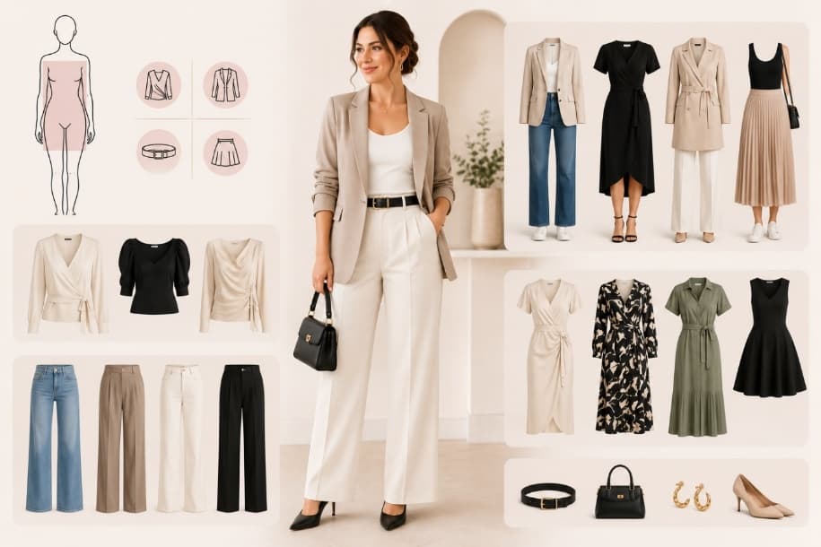 Rektangelformad kropp – stylingguide