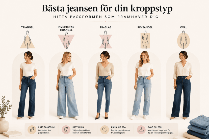 Bästa jeansen för min kroppstyp
