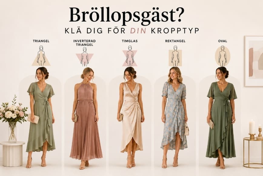 Bröllopsgäst? Klä dig för din kroppstyp