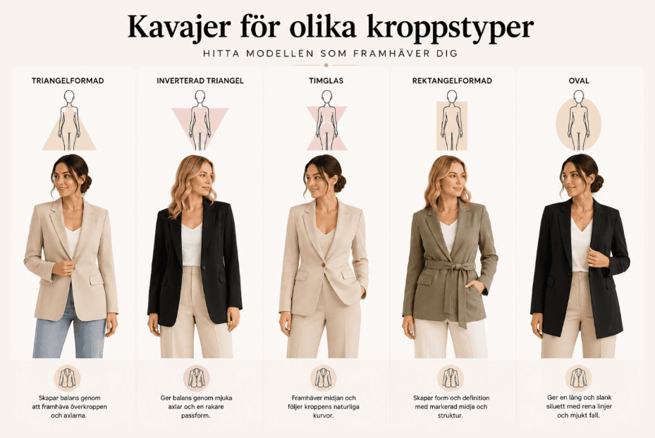 Kavajer för olika kroppstyper