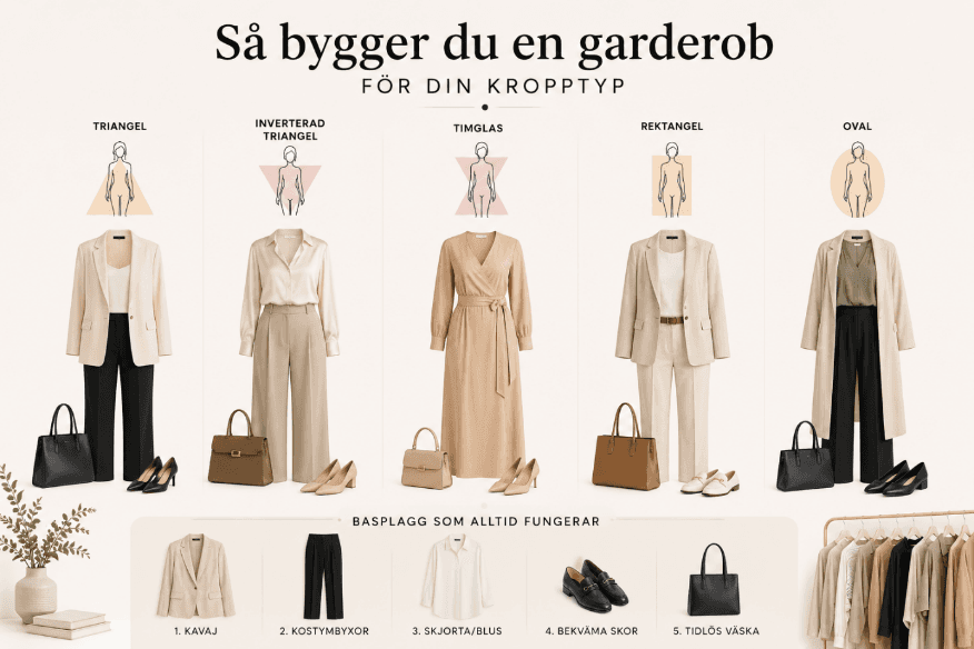 Så bygger du en garderob för din kroppstyp